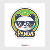 Panda liederlijke Sticker Design wachten op u (Vel)
