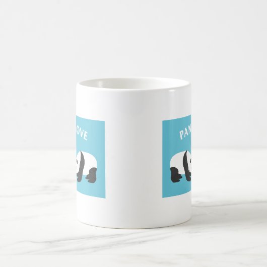 Panda Liefde (Blauw) Koffiemok (Center)