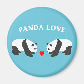 Panda Liefde (Blauw) Magneet (Voorkant)