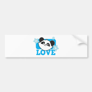 Panda-liefde Bumpersticker
