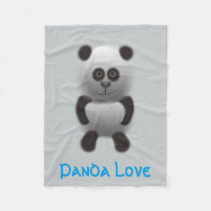 panda-liefde fleece deken