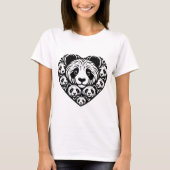 Panda liefde hart t-shirt (Voorkant)