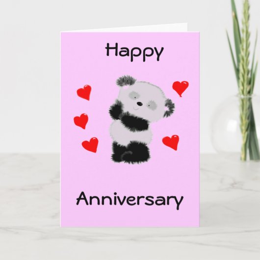 Panda-liefde Kaart (Voorkant)