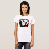 panda-liefde t-shirt (Voorkant volledig)