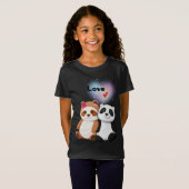 Panda-liefde T-shirt (Voorkant volledig)