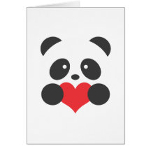 Panda-liefdeskaart