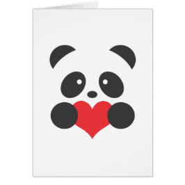 Panda-liefdeskaart