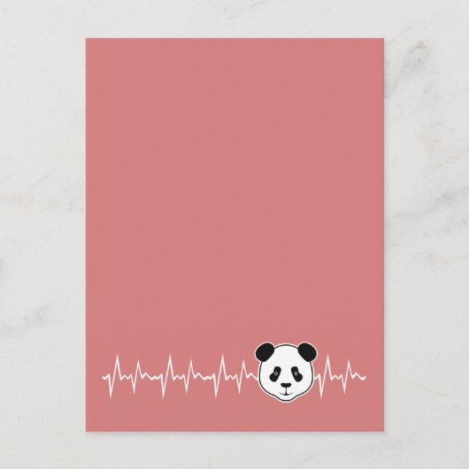 Panda liefhebber briefkaart (Voorkant)