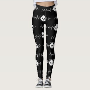 Panda liefhebber leggings