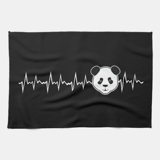 Panda liefhebber theedoek (Horizontaal)