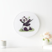 Panda-liefhebbersklok | Leuke Dieren Muurdecoratie Grote Klok (Huis)