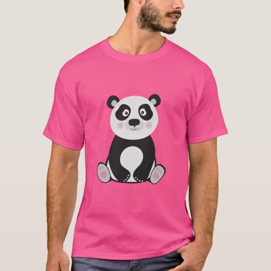PANDA LOGO TSHIRT UNIEK ONTWERP VAN OM MODE (Voorkant)