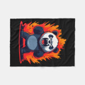 Panda Looking Angry Graphic Funny Panda Kawaii Fleece Deken (Voorkant (Horizontaal))