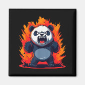 Panda Looking Angry Graphic Funny Panda Kawaii  Magneet (Voorkant)