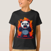 Panda Looking Angry Graphic Funny Panda Kawaii T-shirt (Voorkant)