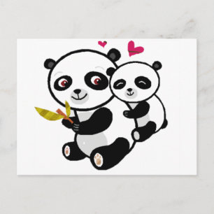 Panda Love <3 Briefkaart