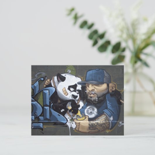 Panda Love Briefkaart (Staand voorkant)