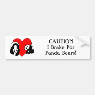 Panda Love Bumpersticker