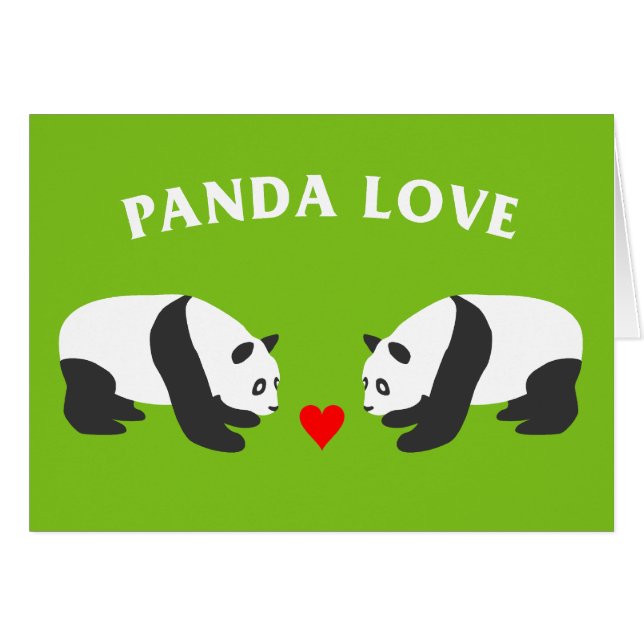 Panda Love (Green) (Voorkant Horizontaal)