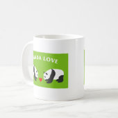 Panda Love (Green) Koffiemok (Voorkant links)