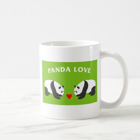 Panda Love (Green) Koffiemok (Rechts)