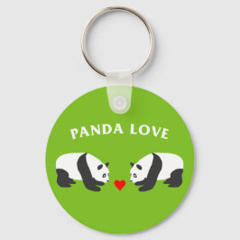 Panda Love (Green) Sleutelhanger