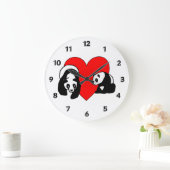 Panda Love Grote Klok (Huis)