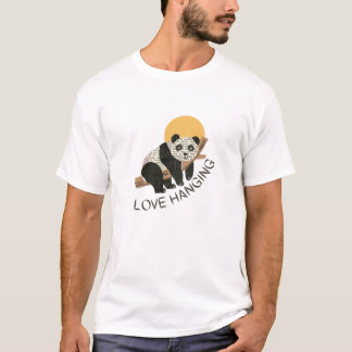 Panda love hanging  t-shirt