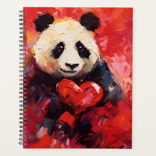 Panda Love Hearts Planner (Voorkant)