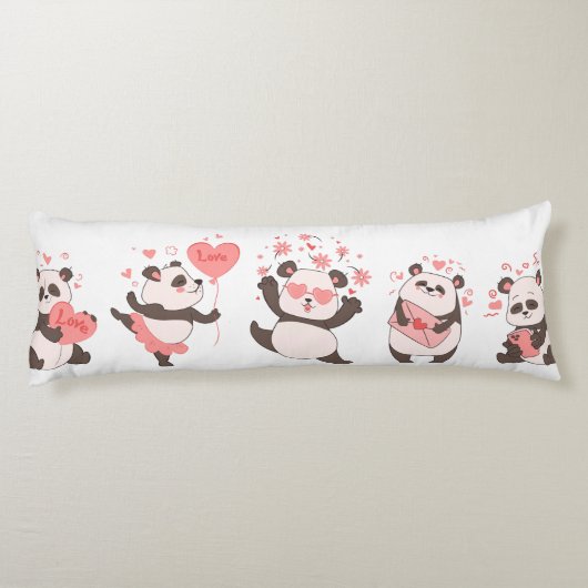 Panda Love Lichaamskussen (Achterkant)