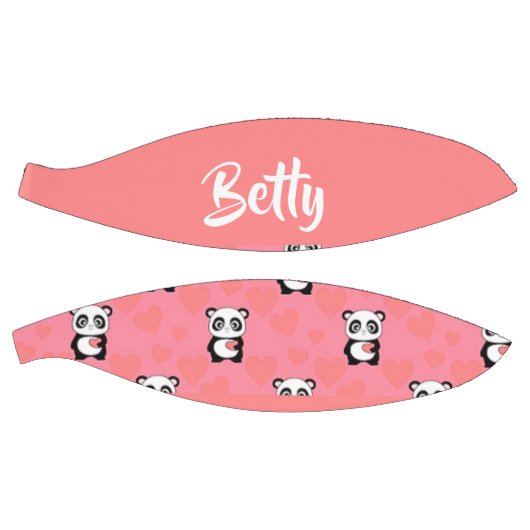 Panda love pink pattern basketbal (Panelen)