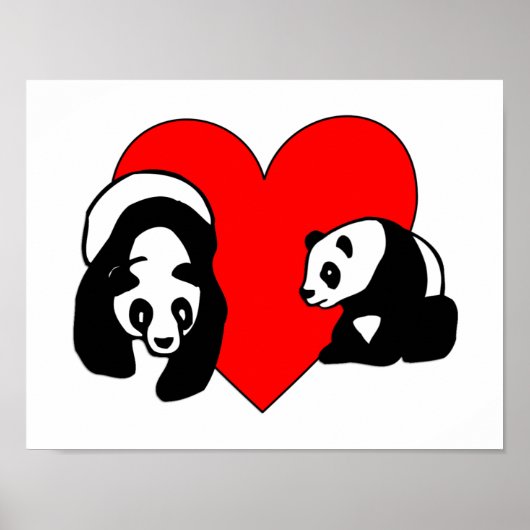 Panda Love Poster (Voorkant)