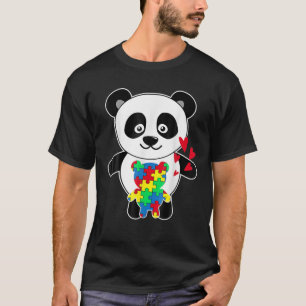 Panda Love Puzzle Autisme Awareness T-shirt