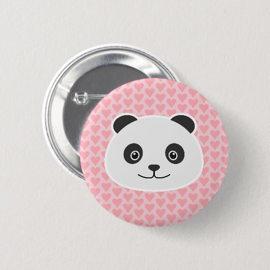 Panda Love Ronde Button 5,7 Cm (Voorkant /achterkant)