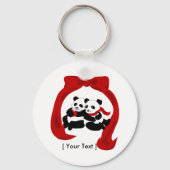 Panda Love Sleutelhanger (Voorkant)