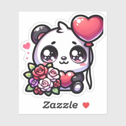 Panda Love Sticker (Vel)