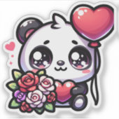 Panda Love Sticker (Voorkant)