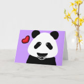 Panda Love you Beary Much Modern Kaart (Gele Bloem)