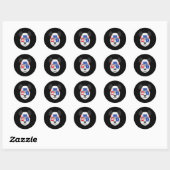 Panda Lover | Amerikaanse Panda heeft bril Ronde Sticker (Vel)