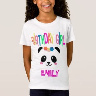Panda Lover Birthday Girl T-shirt