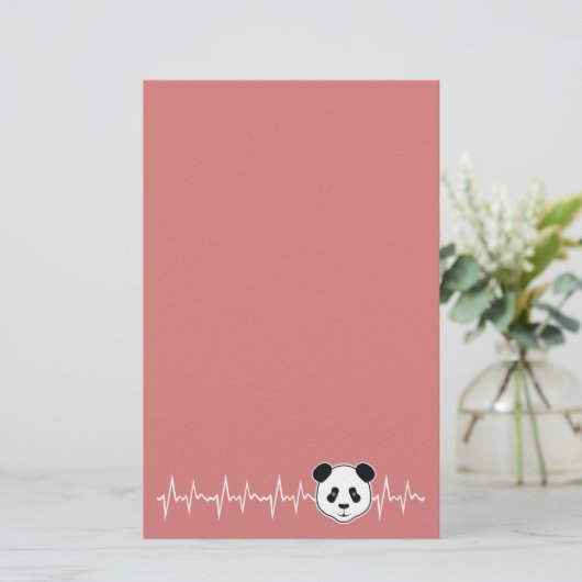 Panda Lover Briefpapier (Staand voorkant)