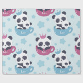 Panda Lover | De Panda is een nastraal dier Cadeaupapier (Vlak)