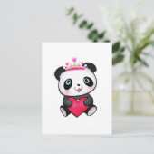 Panda Lover Fan Gift Valentijnsdag Heart Cadeau Feestdagenkaart (Staand voorkant)