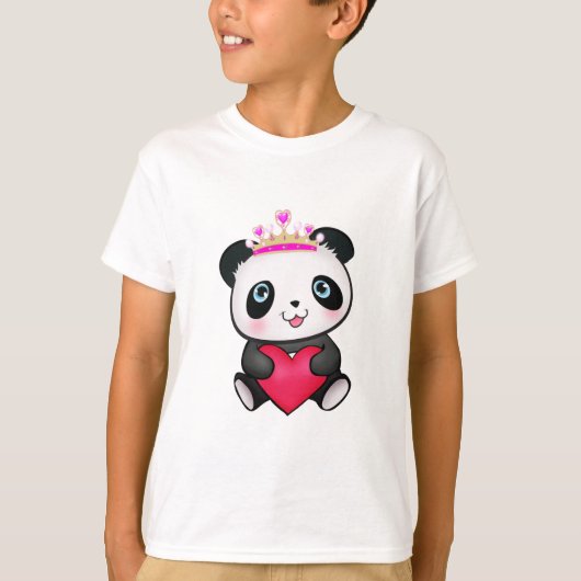 Panda Lover Fan Gift Valentijnsdag Heart Cadeau T-shirt (Voorkant)