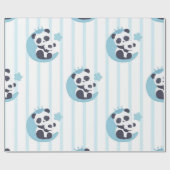 Panda Lover | Het leven is beter met een pandemie Cadeaupapier (Vlak)