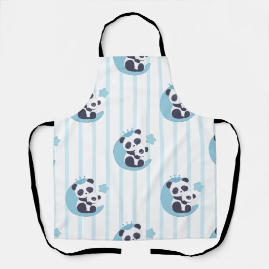 Panda Lover | Het leven is beter met een pandemie Schort (Voorkant)