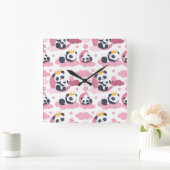Panda Lover | I Am Nicknamed As Panda Vierkante Klok (Huis)
