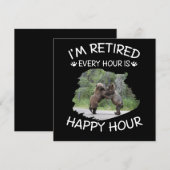 Panda Lover | Ik ben gepensioneerd Elk uur is gelu Kaart (Voorkant / Achterkant)