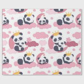 Panda Lover | Ik ben Nickname Panda Cadeaupapier (Vlak)