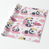 Panda Lover | Ik ben Nickname Panda Cadeaupapier (Uitgerold)